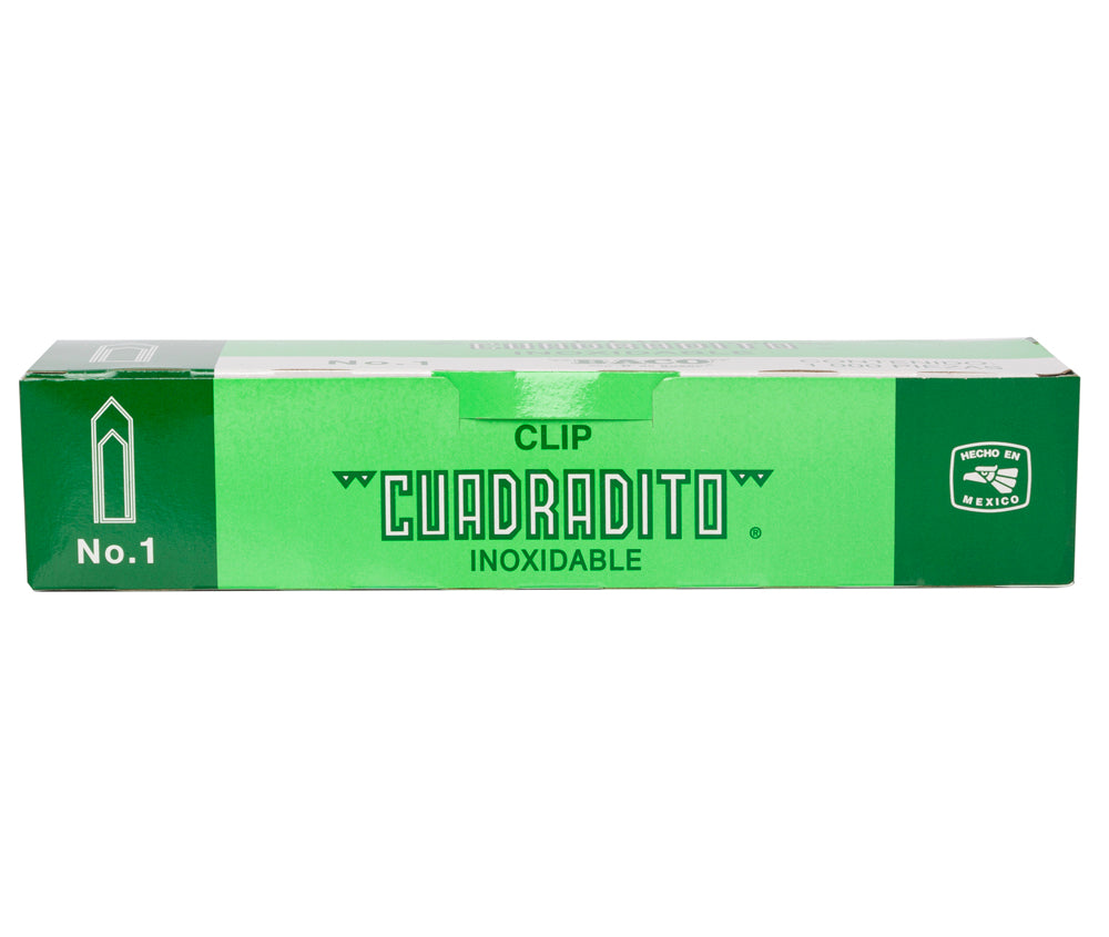 Clip | Cuadradito - #1 | BACO | 10 cajas c/ 1000 piezas c/u