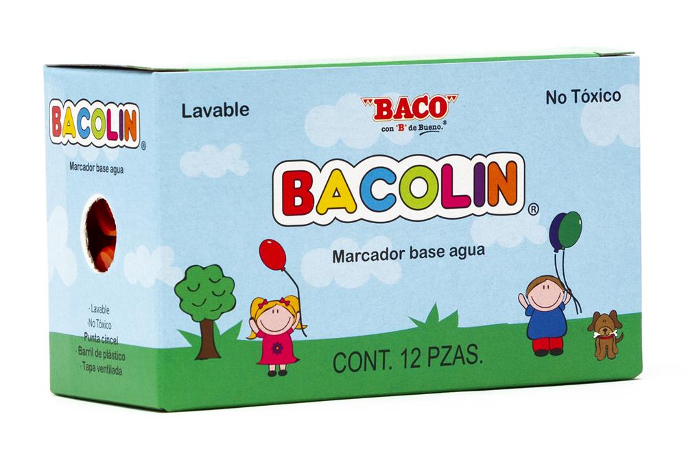 Marcador Base Agua Bacolín Naranja de BACO
