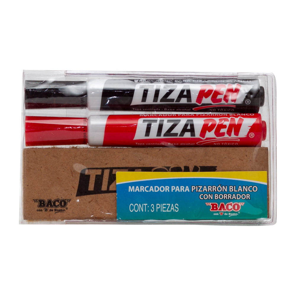 Marcador Para Pizarrón Blanco Tizapen Plástico de BACO