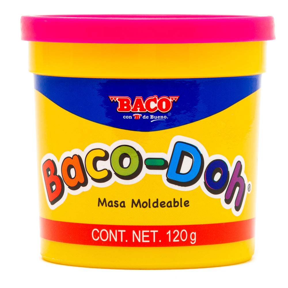 Masa Moldeable Baco-Doh rosa fluorescente 167 de BACO
