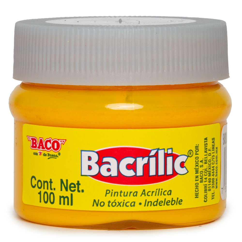Pintura Acrílica Bacrilic 351 Amarillo Claro de BACO