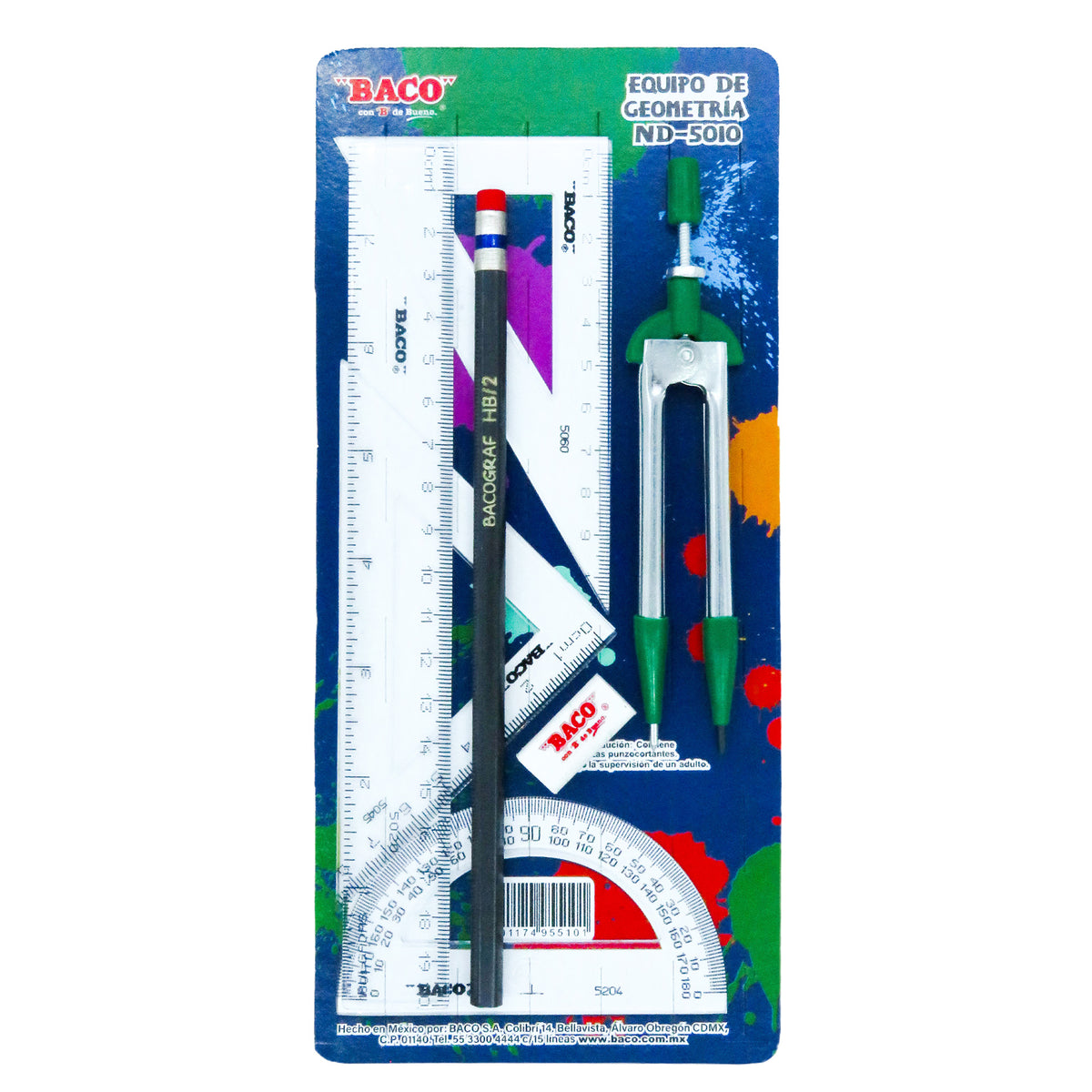 Juego Geométrico E-5010 BACO Bolsa con 1 pieza