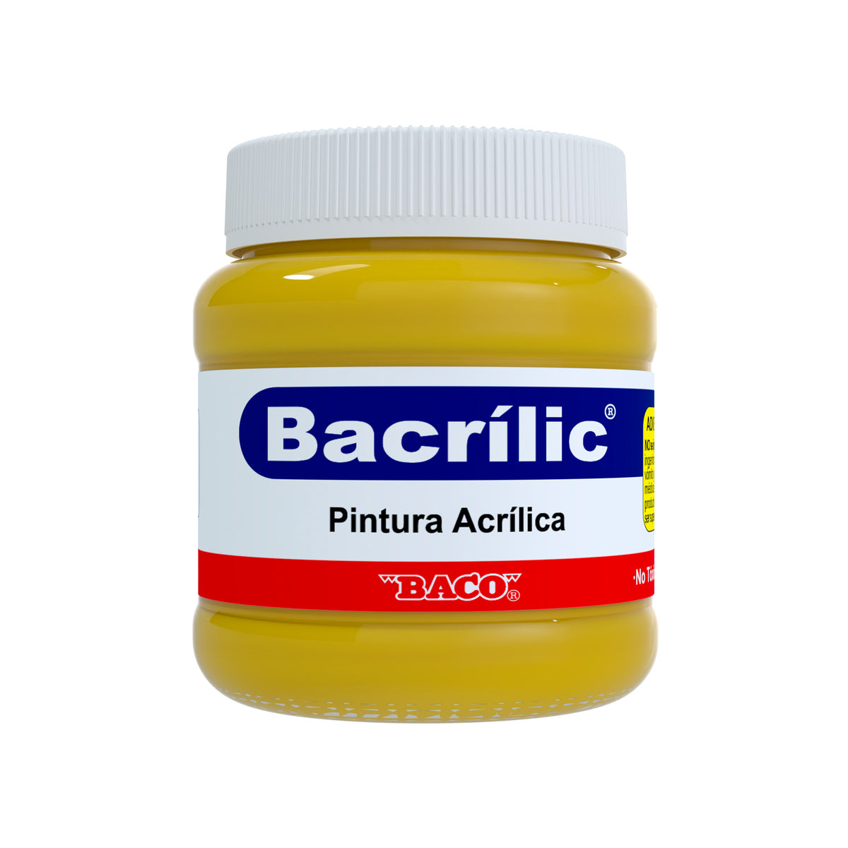 Pintura Acrílica Bacrilic 351 Amarillo Claro BACO 250ml