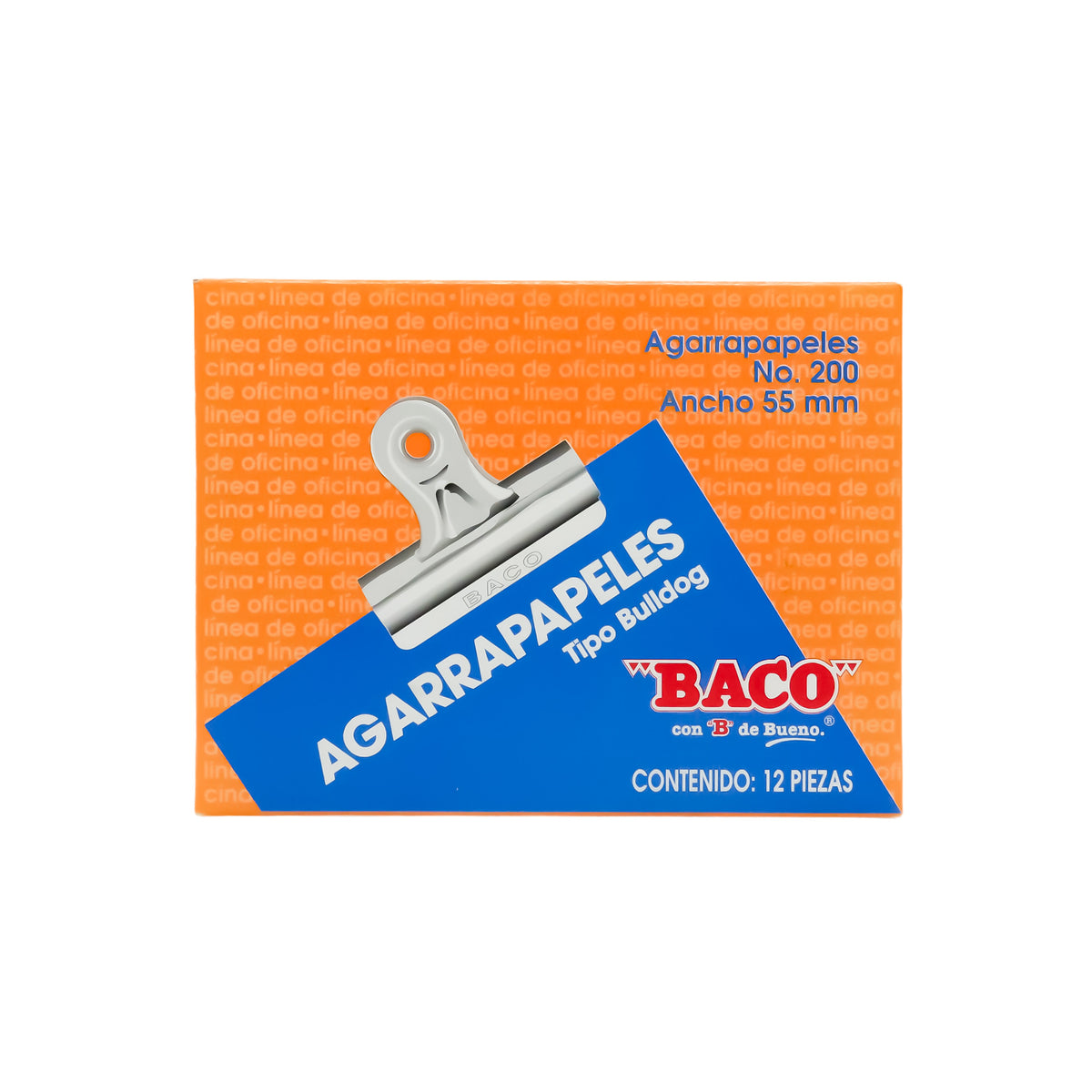 Broche Bulldog BD-200 BACO Azul 12 piezas