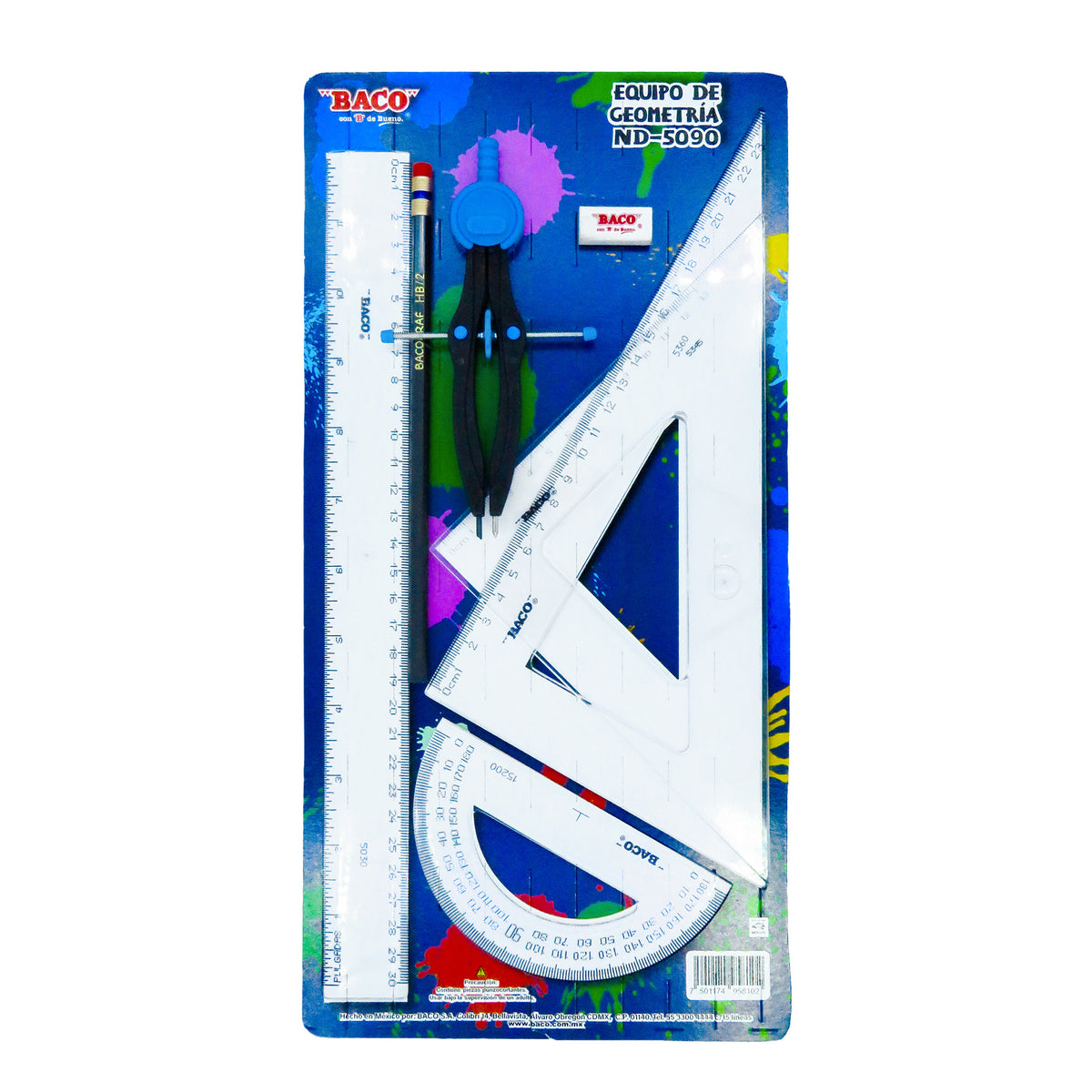 Juego Geométrico E-5090 BACO Bolsa con 1 pieza