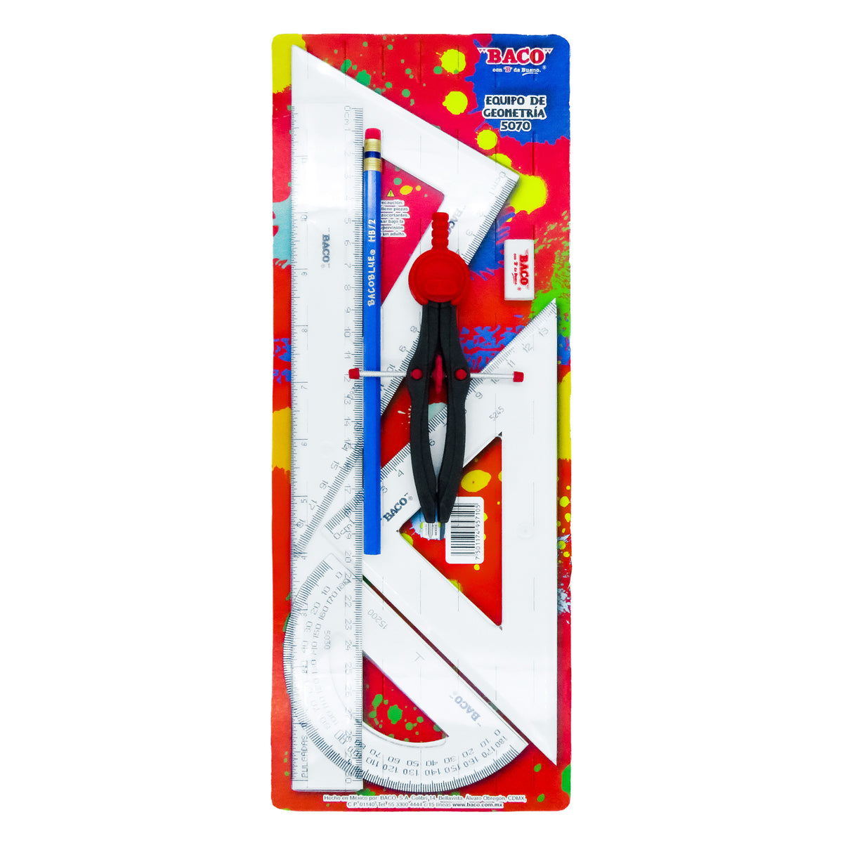 Juego Geométrico E-5070 BACO Bolsa con 1 pieza