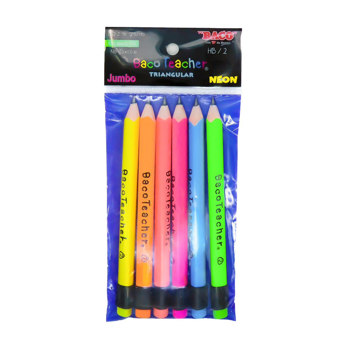 Lápiz Entrenador Bacoteacher HB/2 BACO 6 piezas