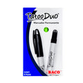 Marcador Permanente Tatoo Duo Verde Claro | Caja /6