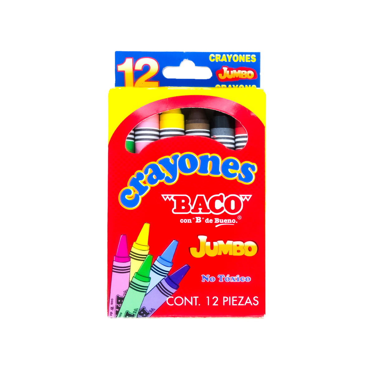 Crayón Jumbo BACO 12 Piezas