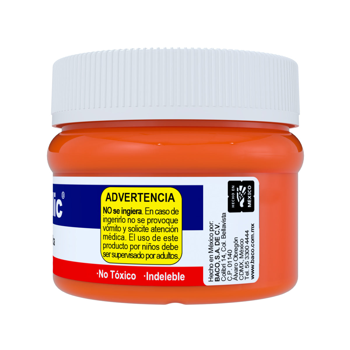 Pintura Acrílica Bacrilic 353 Naranja BACO 100 ml