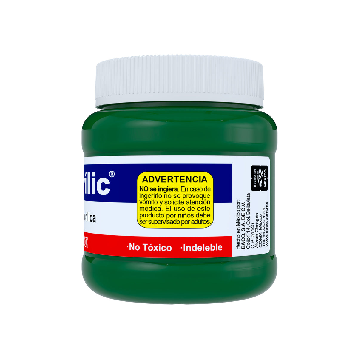 Pintura Acrílica Bacrilic 363-A Verde Obscuro BACO 250ml