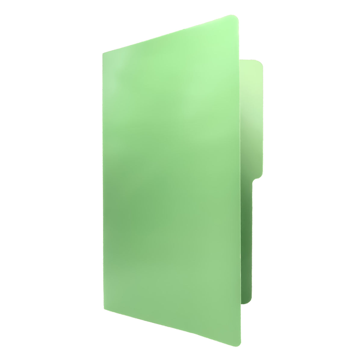 Carpeta Oficio 1/2 Ceja Verde Claro BACO 10 pzs