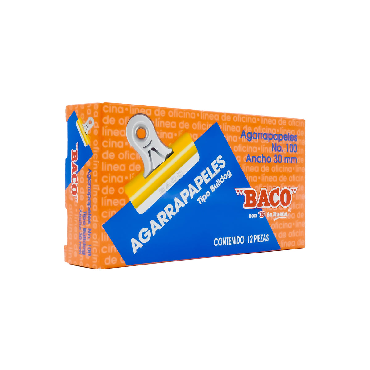 Agarrapapeles Tipo Bulldog 3 cm BACO 12 piezas