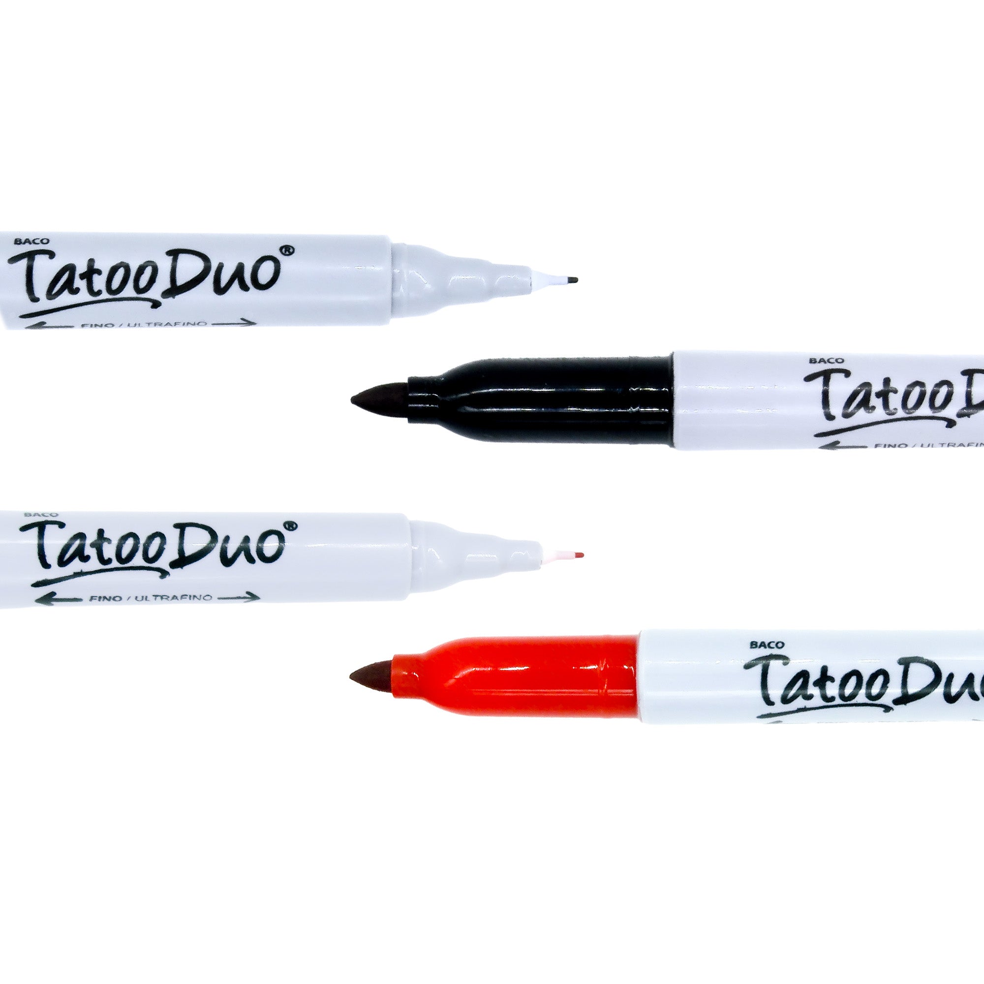 Marcador Permanente Tatoo Duo Blist. C/4 Ng-Rj-Az.Vd