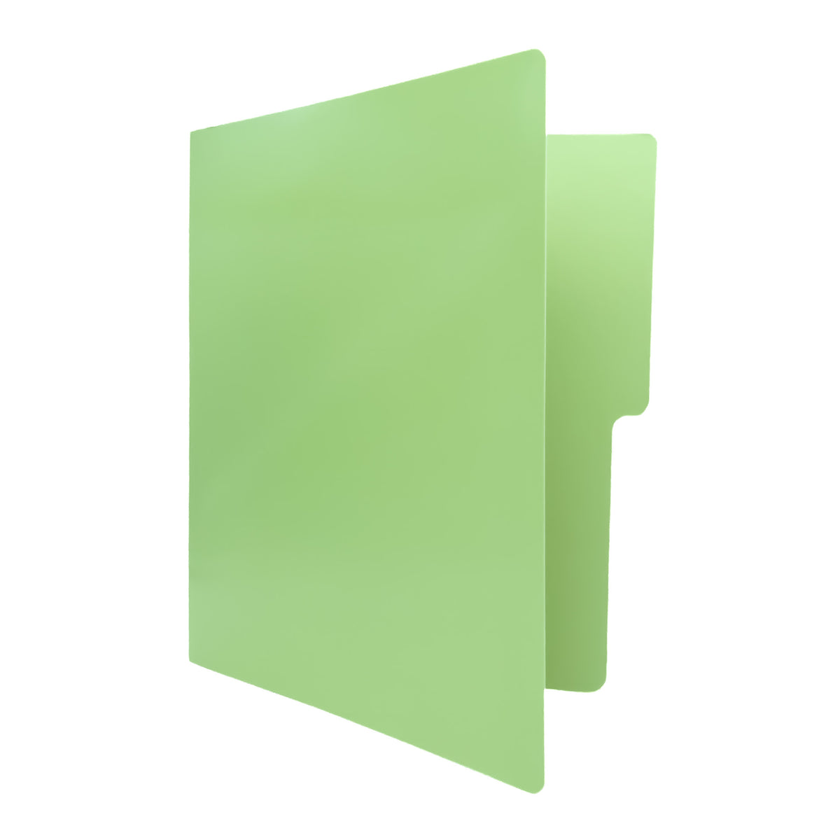 Carpeta Carta 1/2 Ceja Verde Claro BACO 10 pzs