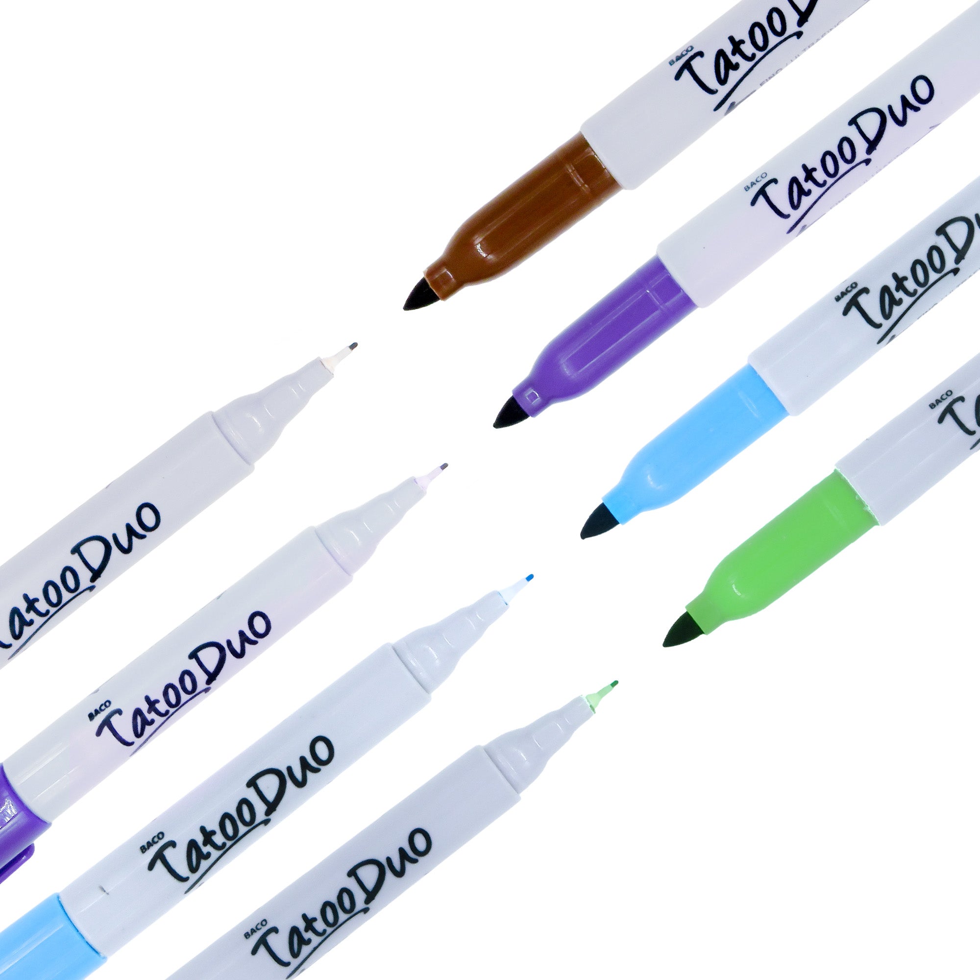 Marcador Permanente Tatoo Duo Blist. C/8 Cf-Nj-Am-Fs-Rs-Ac-Vc-Md