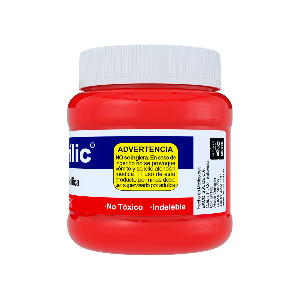 Pintura Acrílica Bacrilic 354-A Rojo BACO 250ml