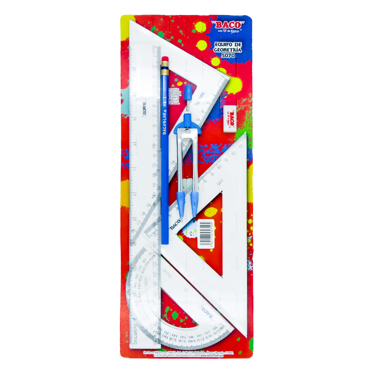 Juego Geométrico E-5070 BACO Bolsa con 1 pieza
