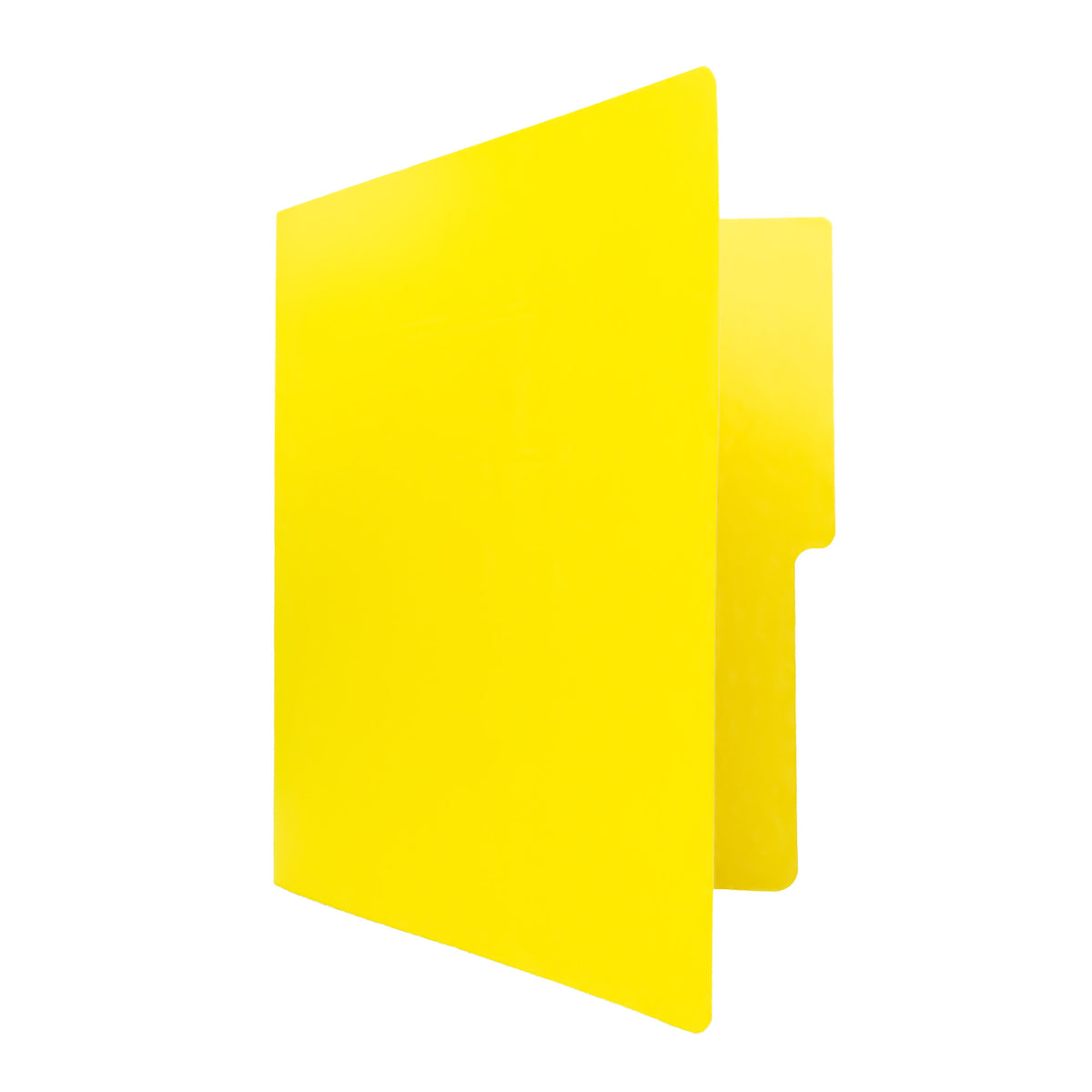 Carpeta Carta 1/2 Ceja Amarillo BACO 10 pzs