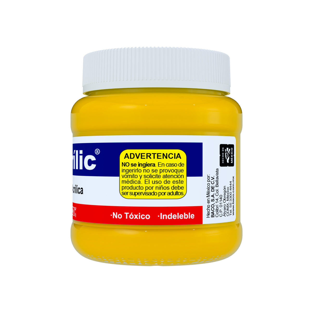 Pintura Acrílica Bacrilic 350 Amarillo Limón BACO 250ml