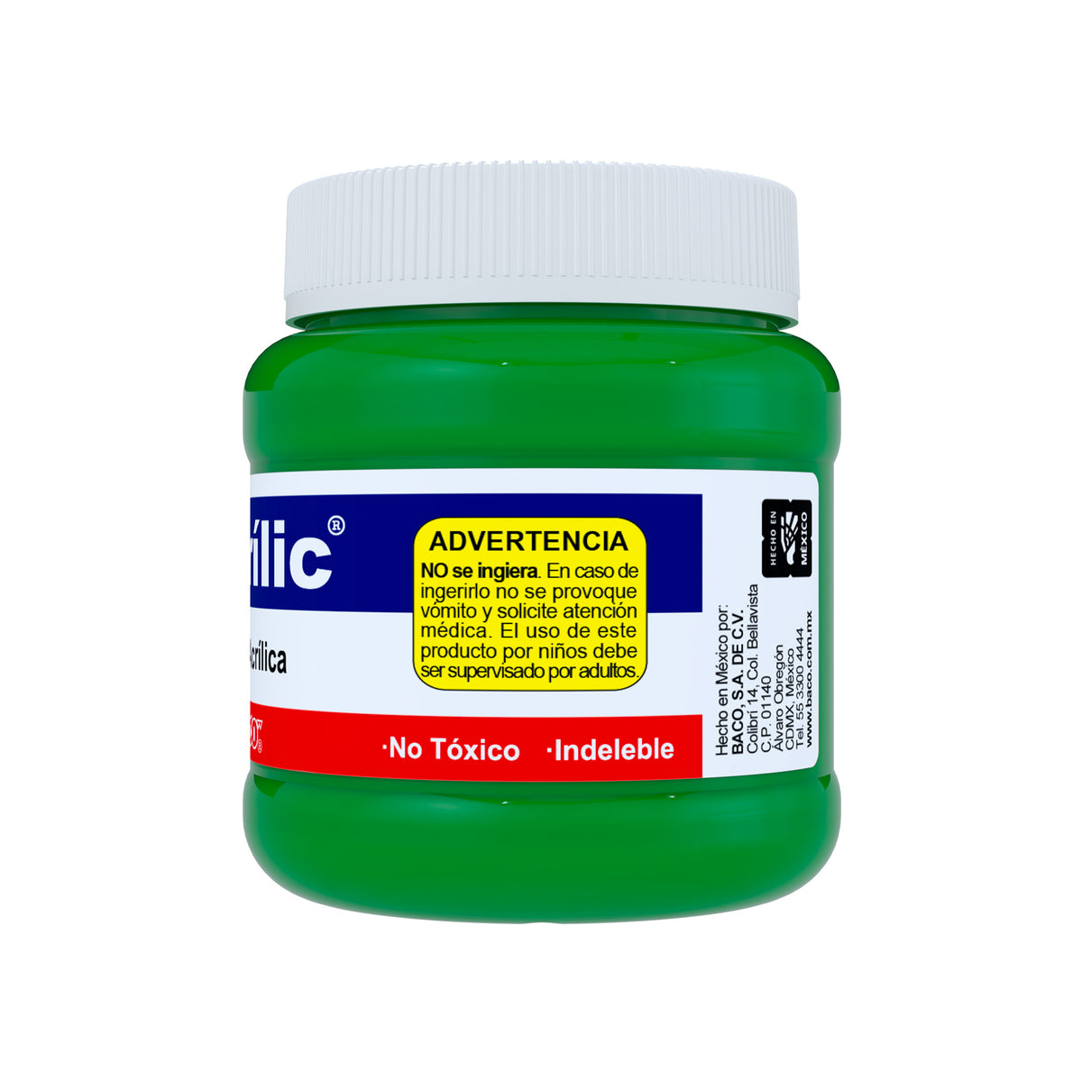 Pintura Acrílica Bacrilic 362 Verde Amarillento BACO 250ml