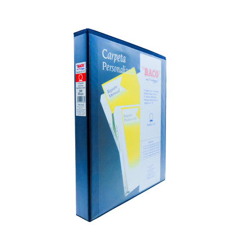 Carpeta de Vinil 2103 Azul BACO 1 pza