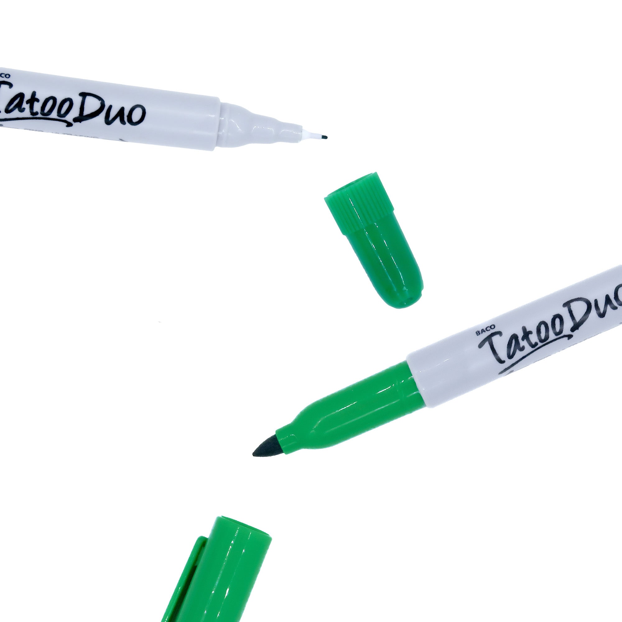 Marcador Permanente Tatoo Duo Verde Blist. C/1