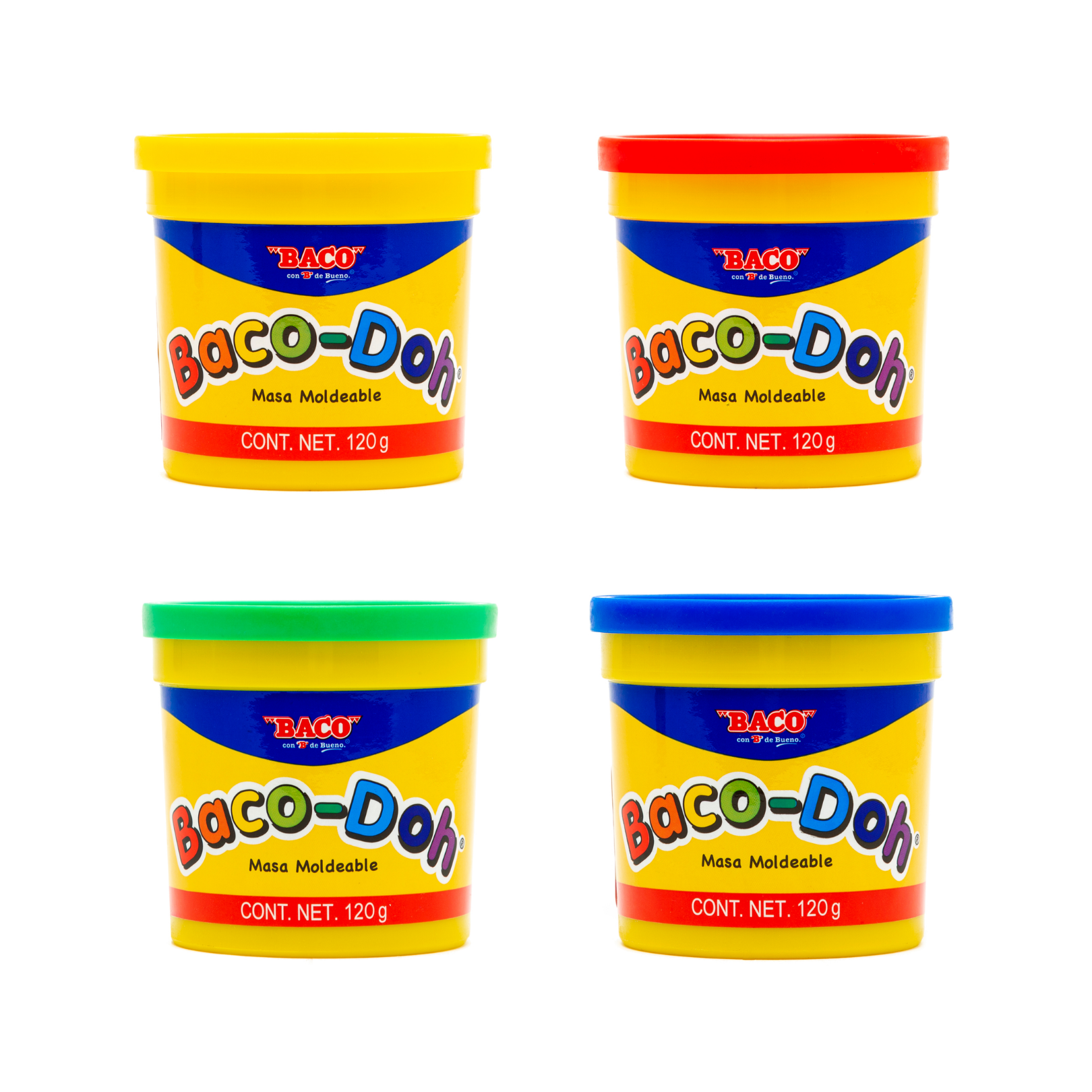 Masa Moldeable | Baco-Doh | BACO | 1 Fajilla con 4 piezas