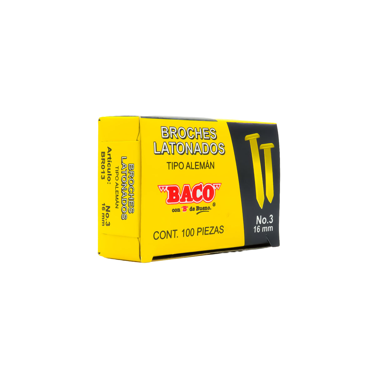 Broche Alemán B-03 BACO Caja con 100 piezas