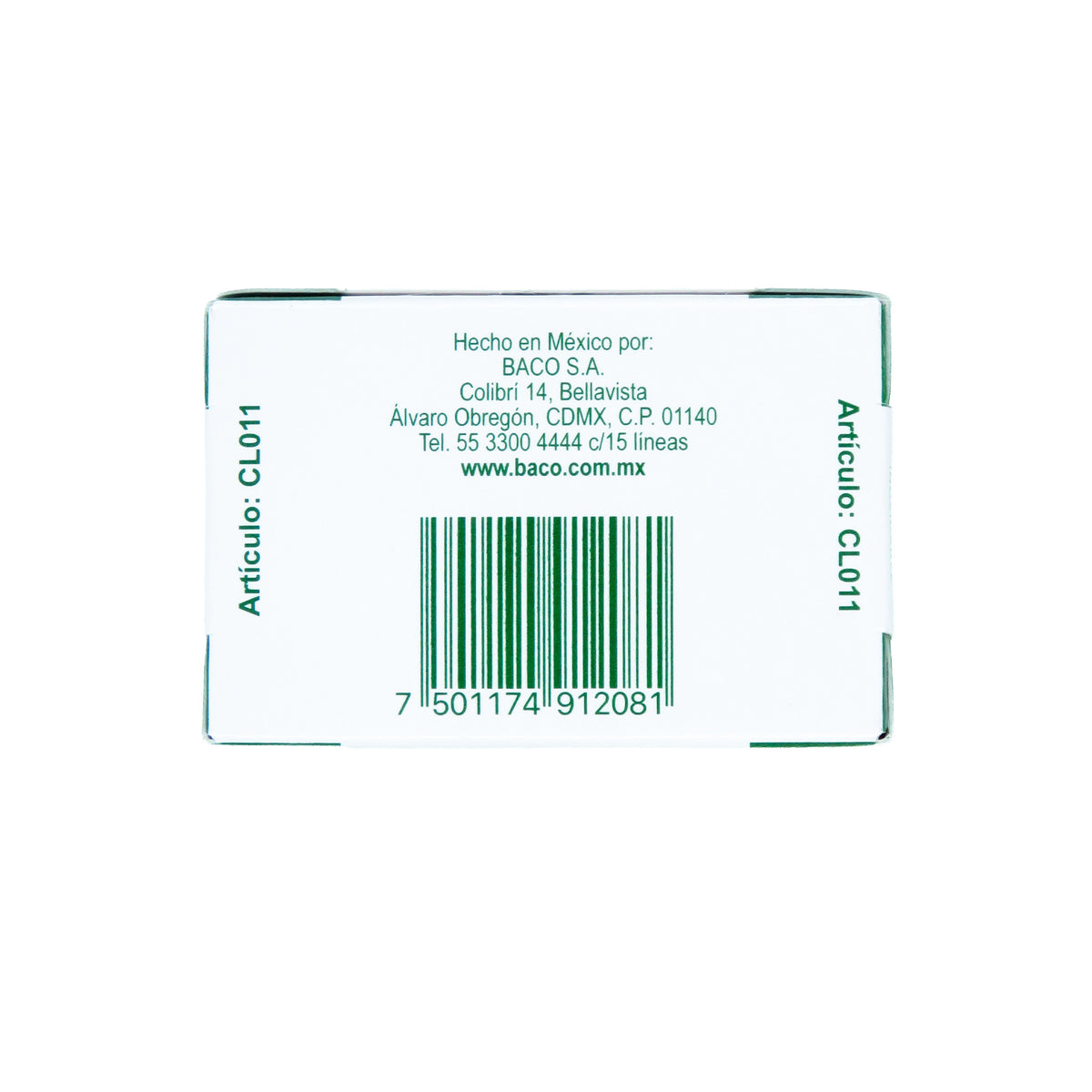 Clip Cuadradito - #3 BACO caja c/ 100 piezas c/u