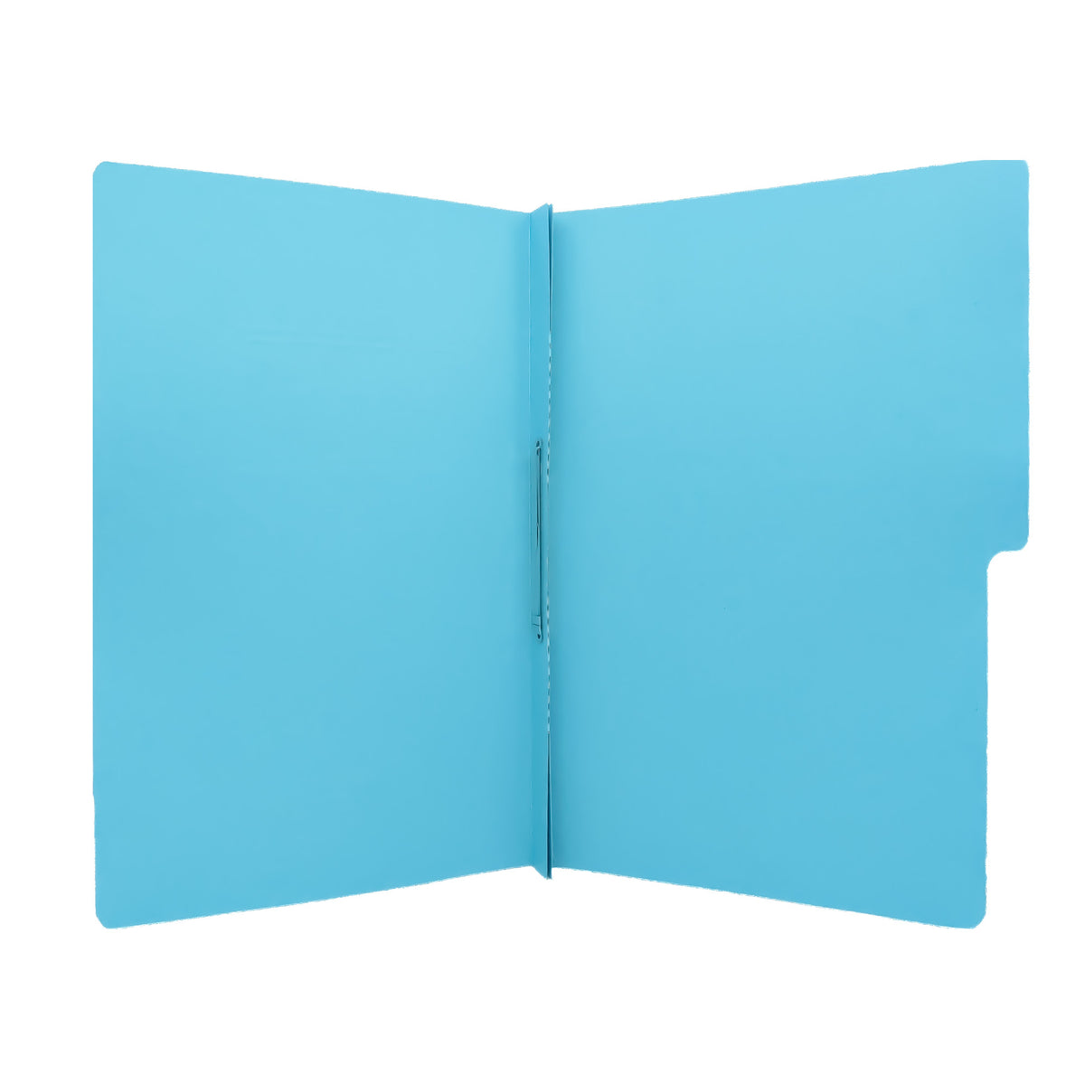 Carpeta Carta 1/2 Ceja Azul Claro BACO 10 pzs