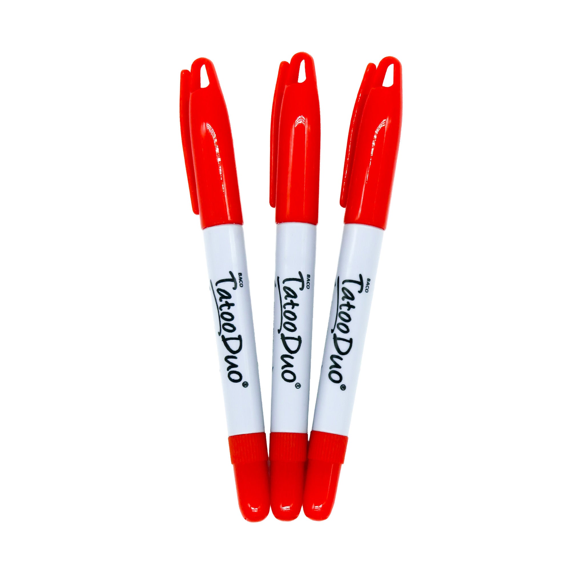Marcador Permanente Tatoo Duo Rojo | Caja /10