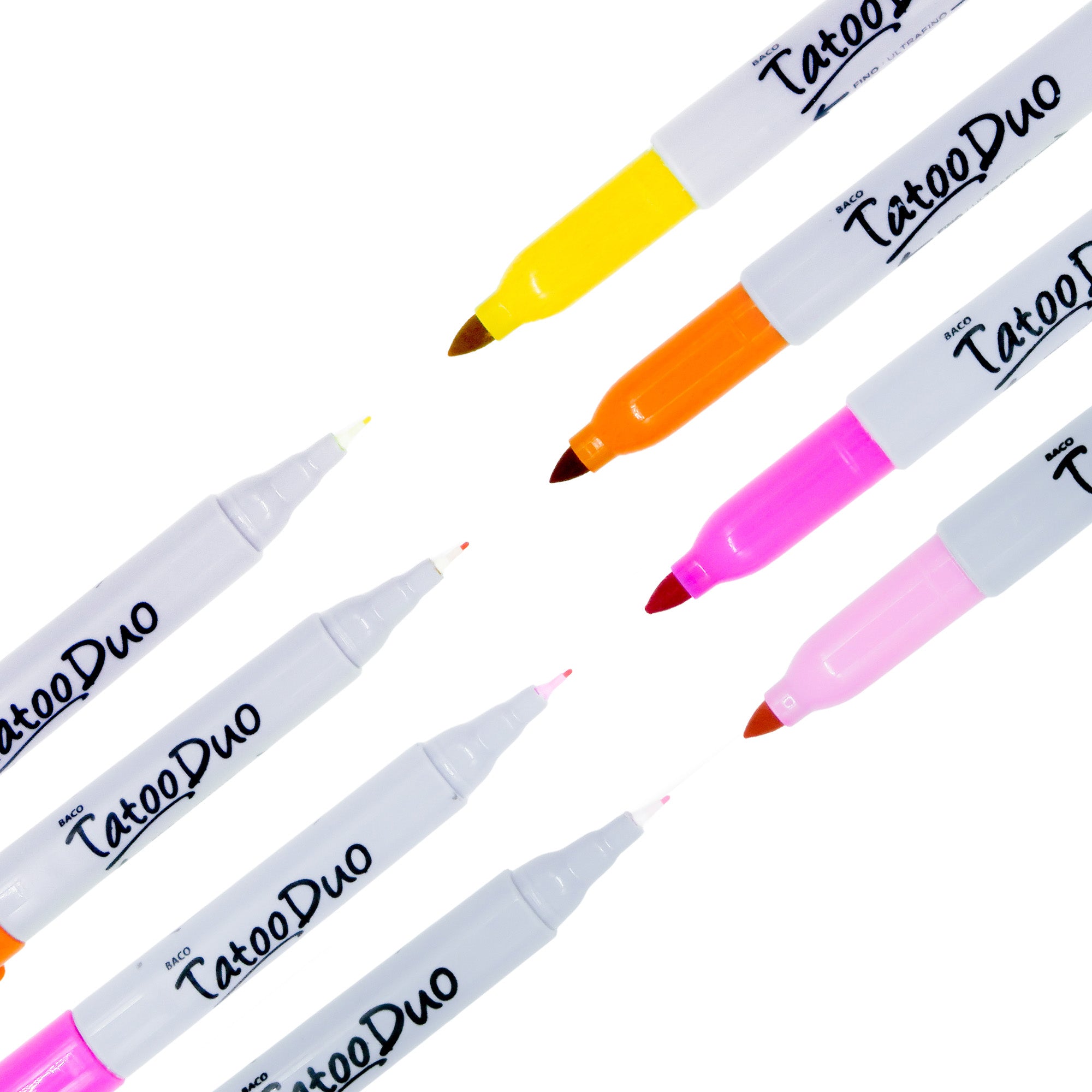 Marcador Permanente Tatoo Duo Blist. C/8 Cf-Nj-Am-Fs-Rs-Ac-Vc-Md