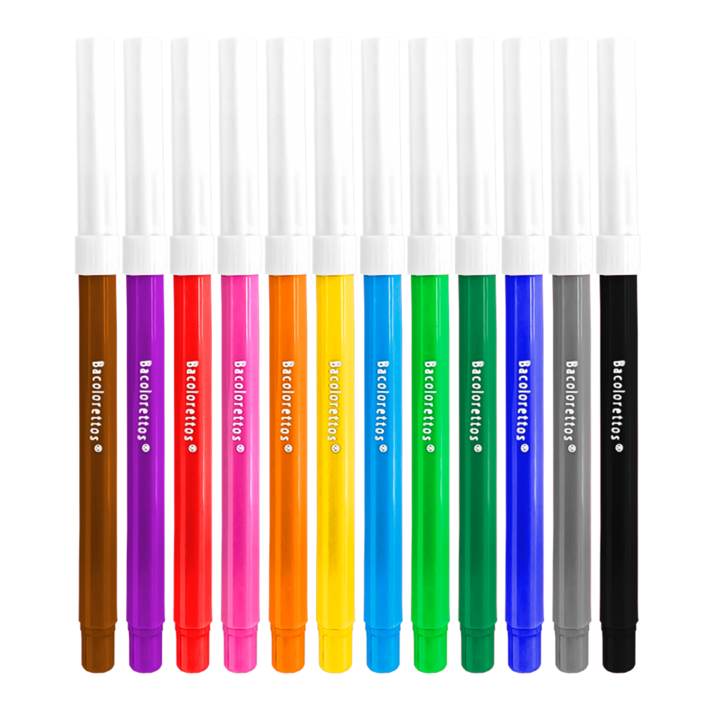 Marcador | Base Agua | Punto fino | Bacoloretto | Colores surtidos | BACO | 50 Estuches | 12 Piezas