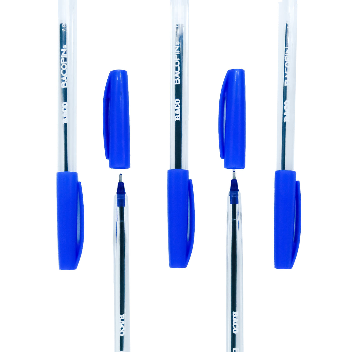 Bolígrafo Bacopin Azul Baco caja C/12 piezas