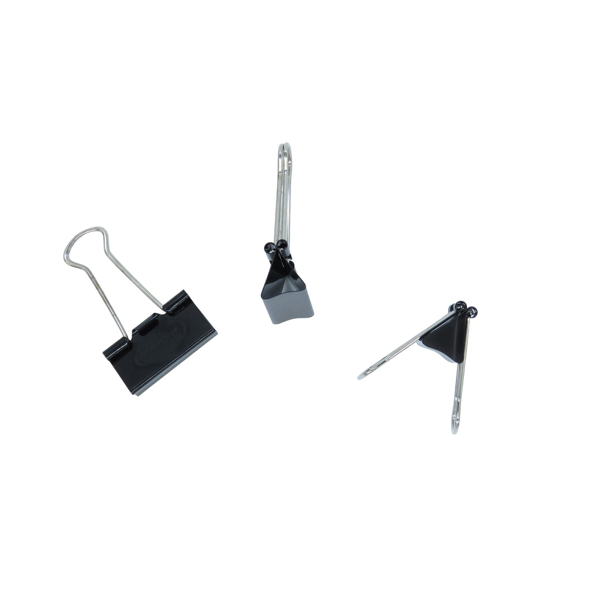 Broche Tipo Pinza No.2 BACO Negro 12 piezas