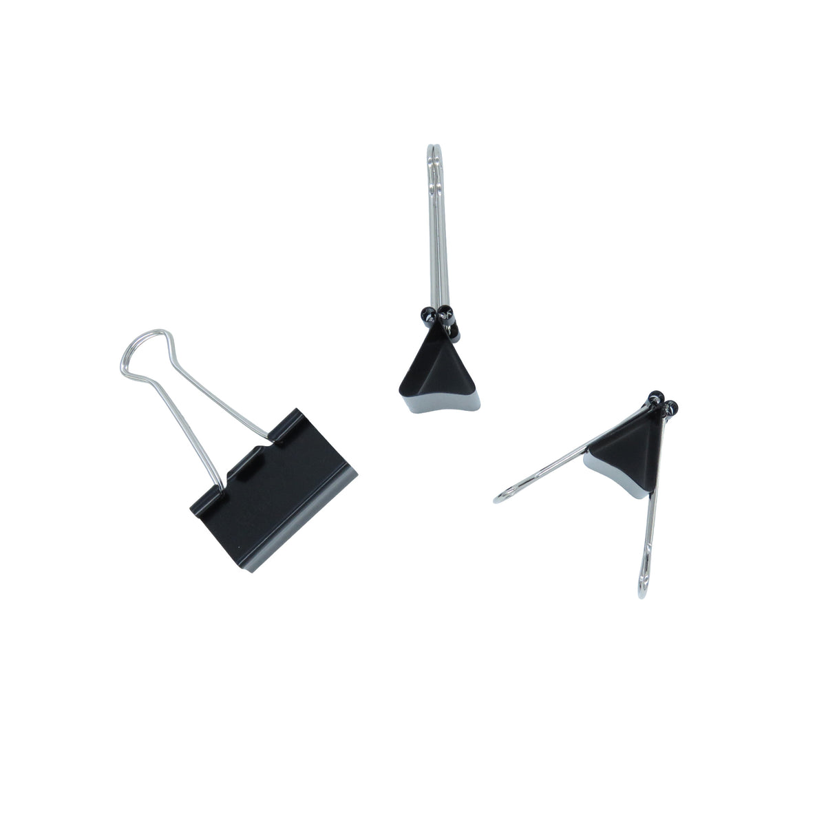 Broche Tipo Pinza No.3 BACO Negro 12 piezas