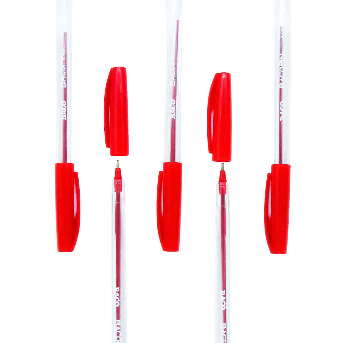 Bolígrafo Bacopin Rojo Baco caja C/12 piezas