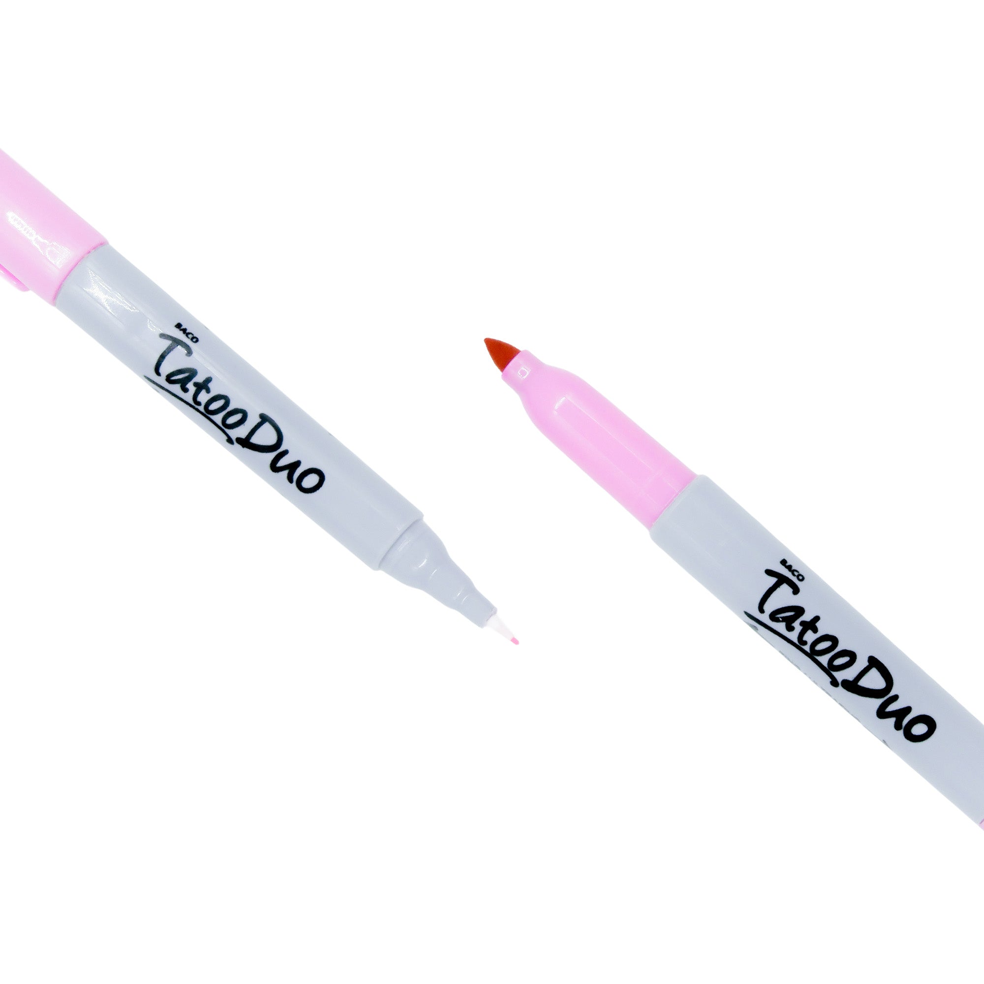 Marcador Permanente Tatoo Duo Rosa | Caja /6