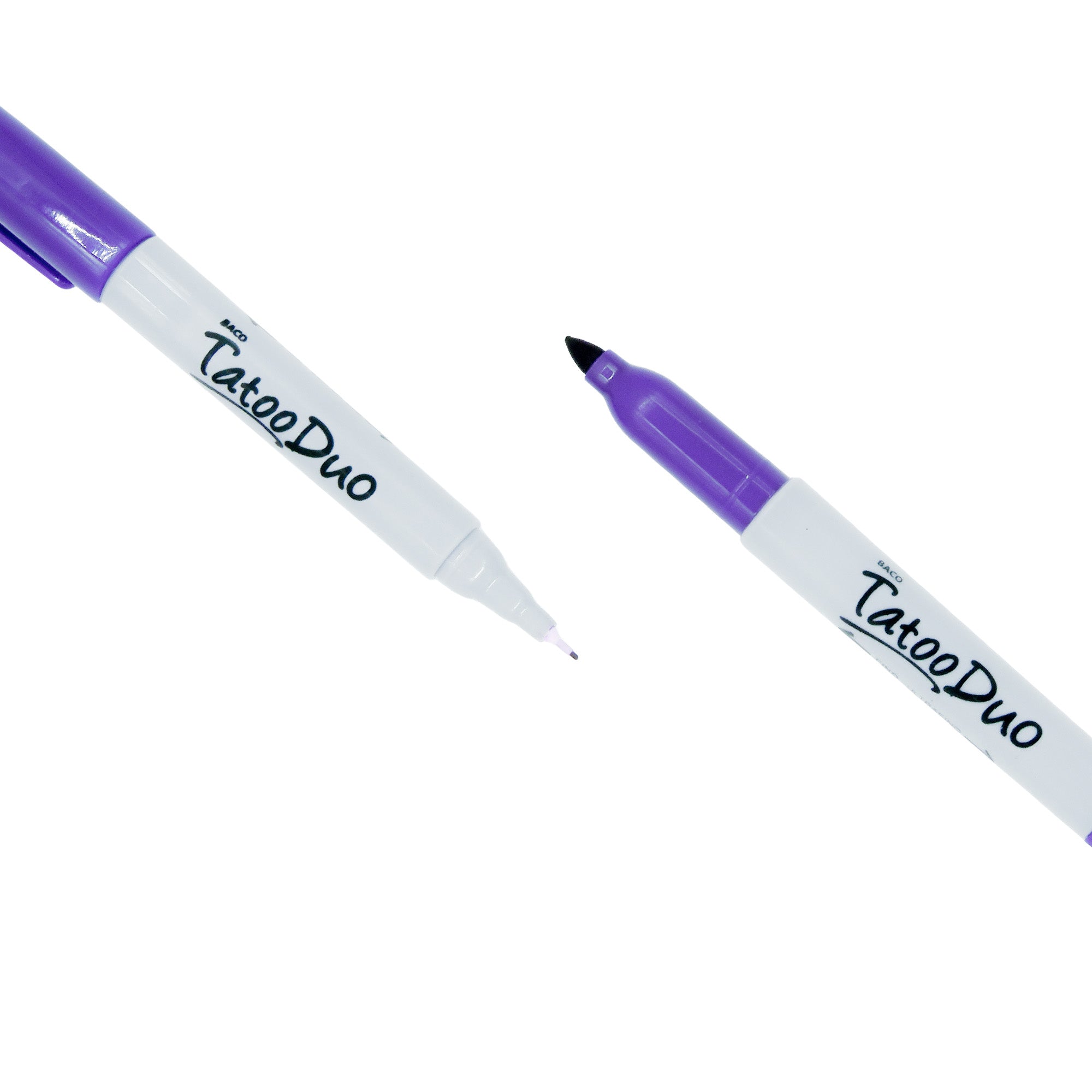 Marcador Permanente Tatoo Duo Morado | Caja /6