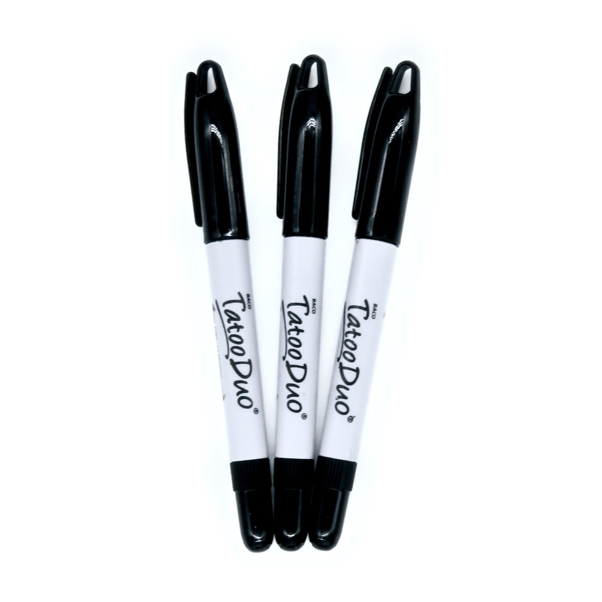 Marcador Permanente Tatoo Duo Negro | Caja /10