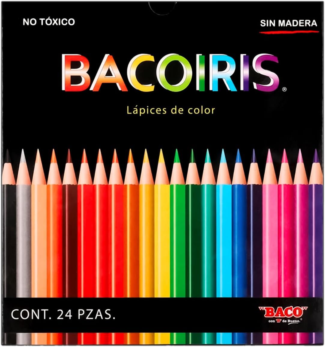 Lápices de Color Bacoiris BACO 24 piezas