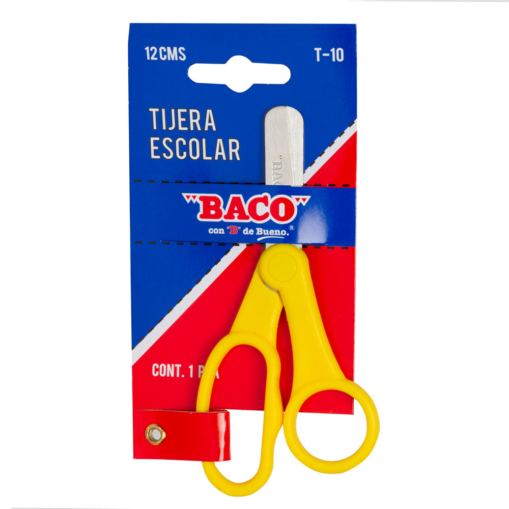 Tijera Escolar Inoxidable | T-10 | BACO | 1 pieza