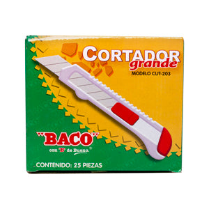 Cortador Grande | CUT-203 | BACO | 25 piezas