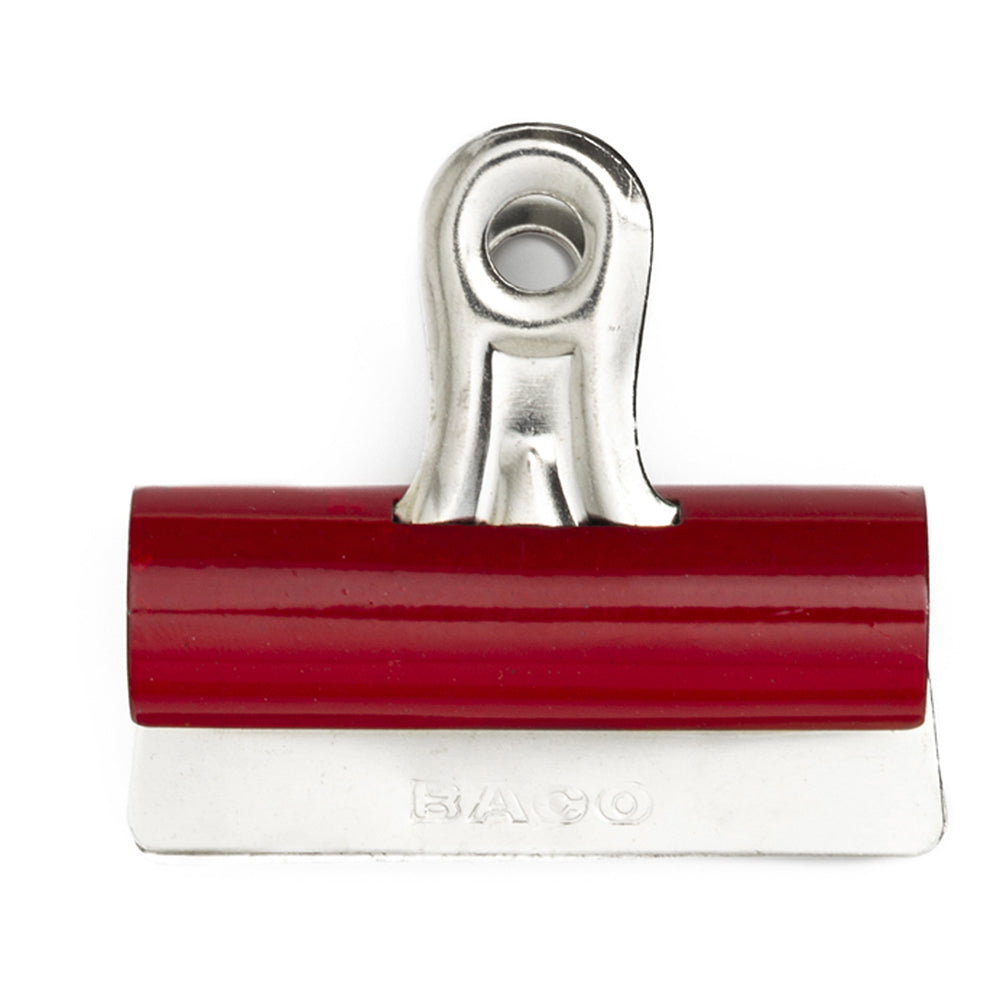 Broche Bulldog | BD-300 | BACO | Rojo | 12 piezas