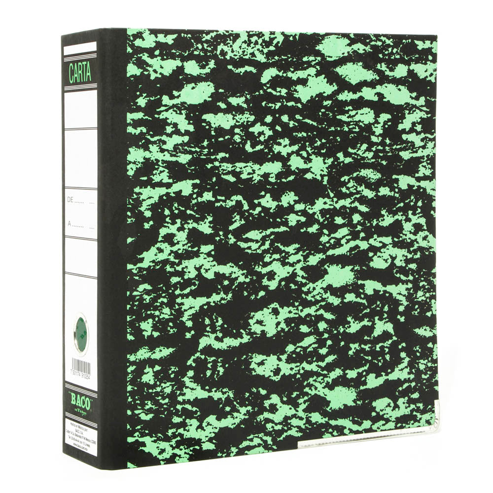 Archi-Baco Tamaño Carta | BACO | Marmoleado Verde | 1 pza
