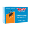 Broche Tipo Pinza | No.4 | BACO | Negro | 12 piezas