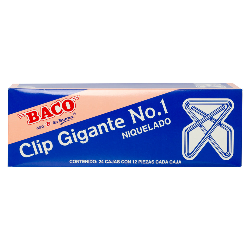 Clip Gigante #1 BACO 12 piezas
