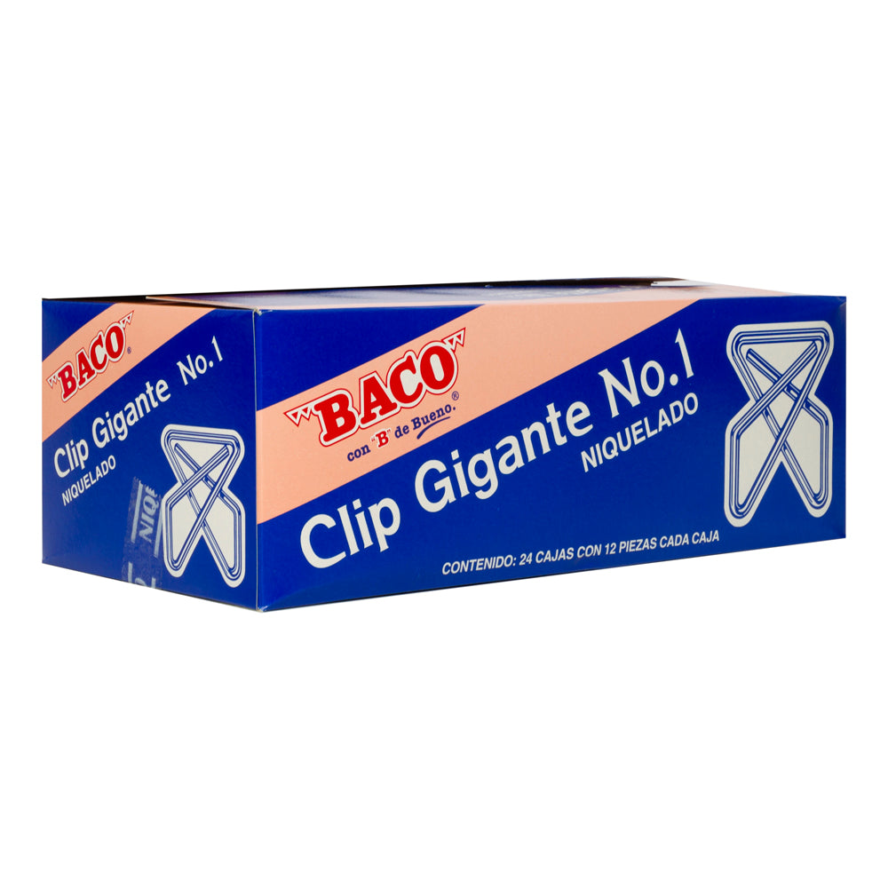 Clip Gigante #1 BACO 12 piezas