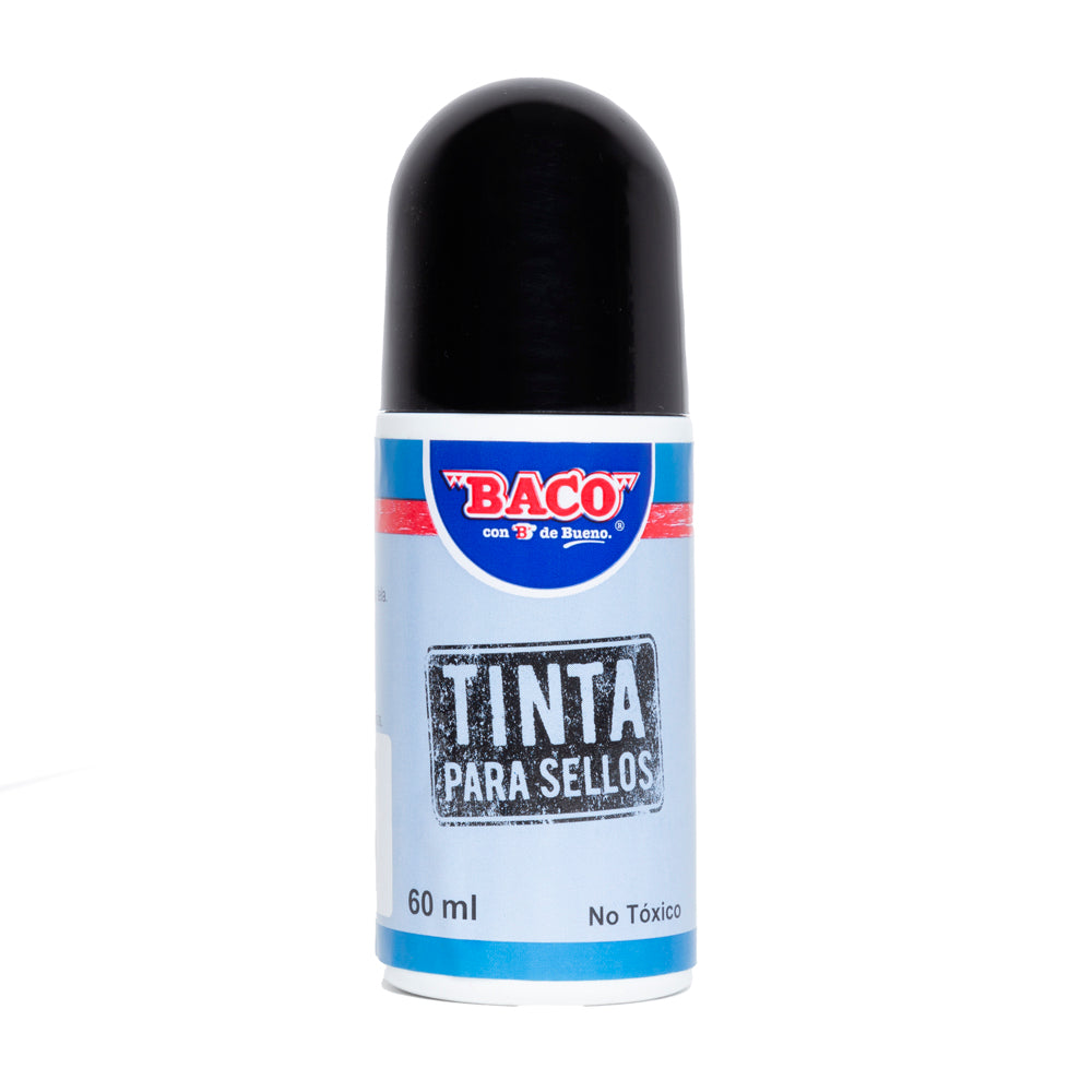 Tinta Negra Para Sellos | Negra | BACO | Caja con 12 piezas